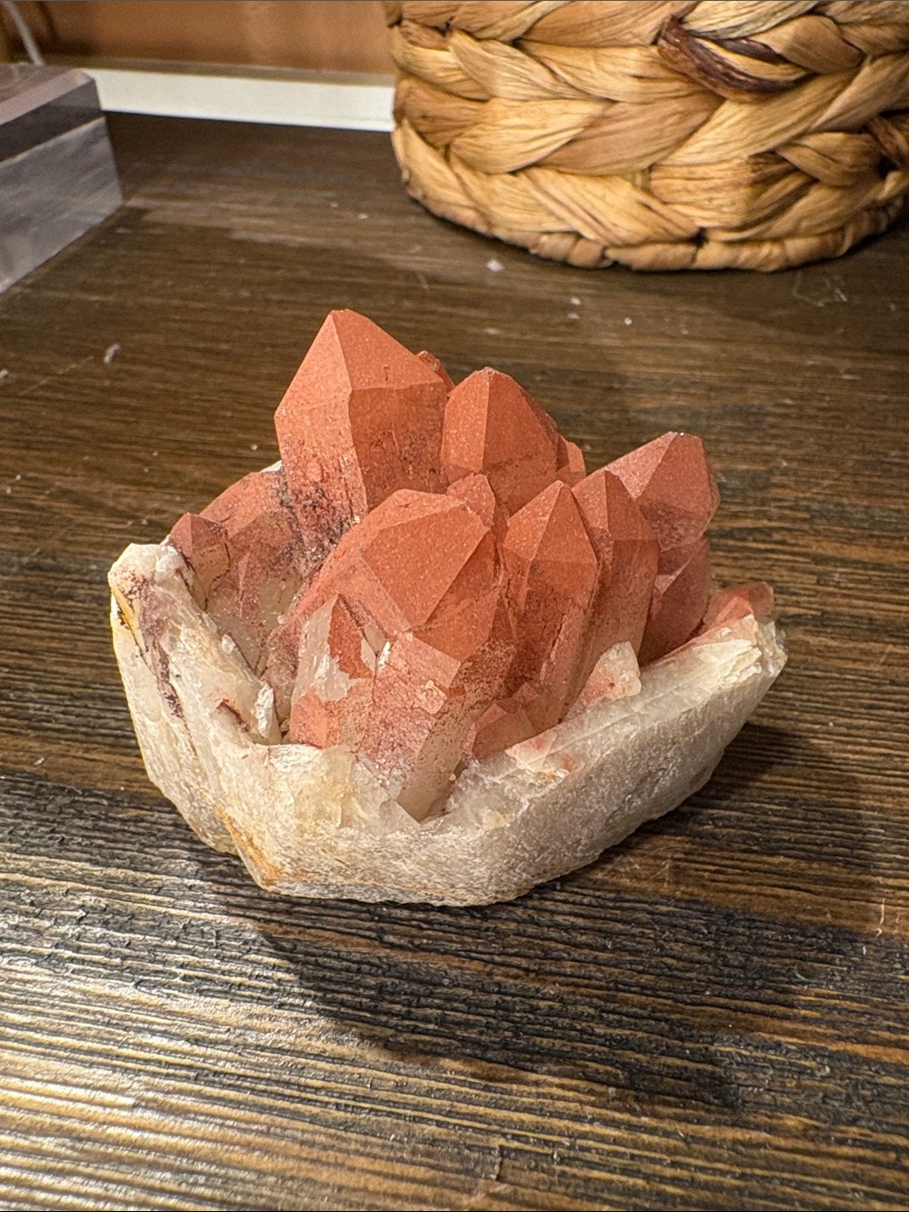 Red Quartz Cluster